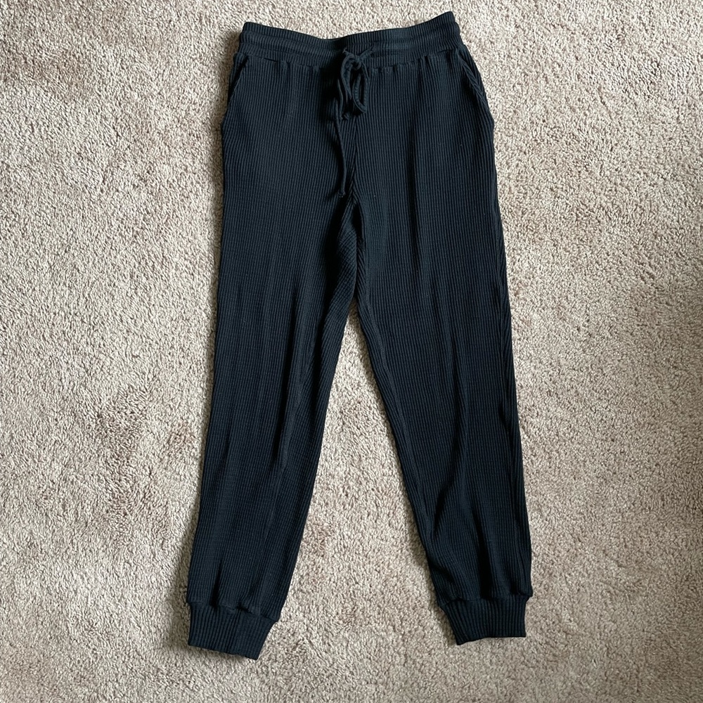 Waffle Drawstring Joggers - Picture 3 of 7